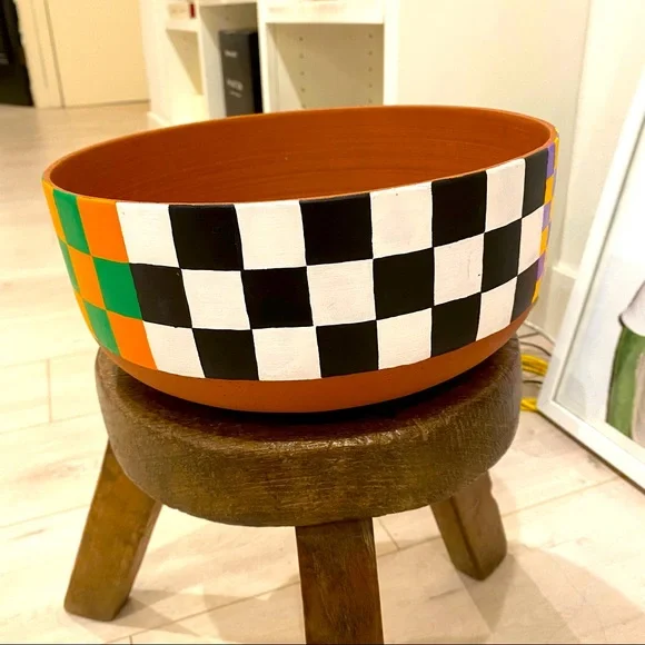 Custom Checkered Bowl